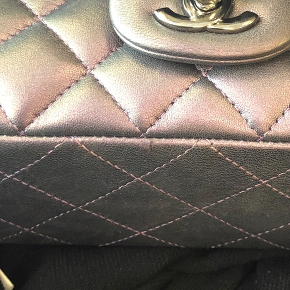 •••SOLD••••2017 CHANEL Mini Iridescent Purple - Picture 8 of 8